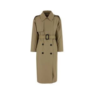 Mm Studio Women Beige Cotton Charme Trench Coat